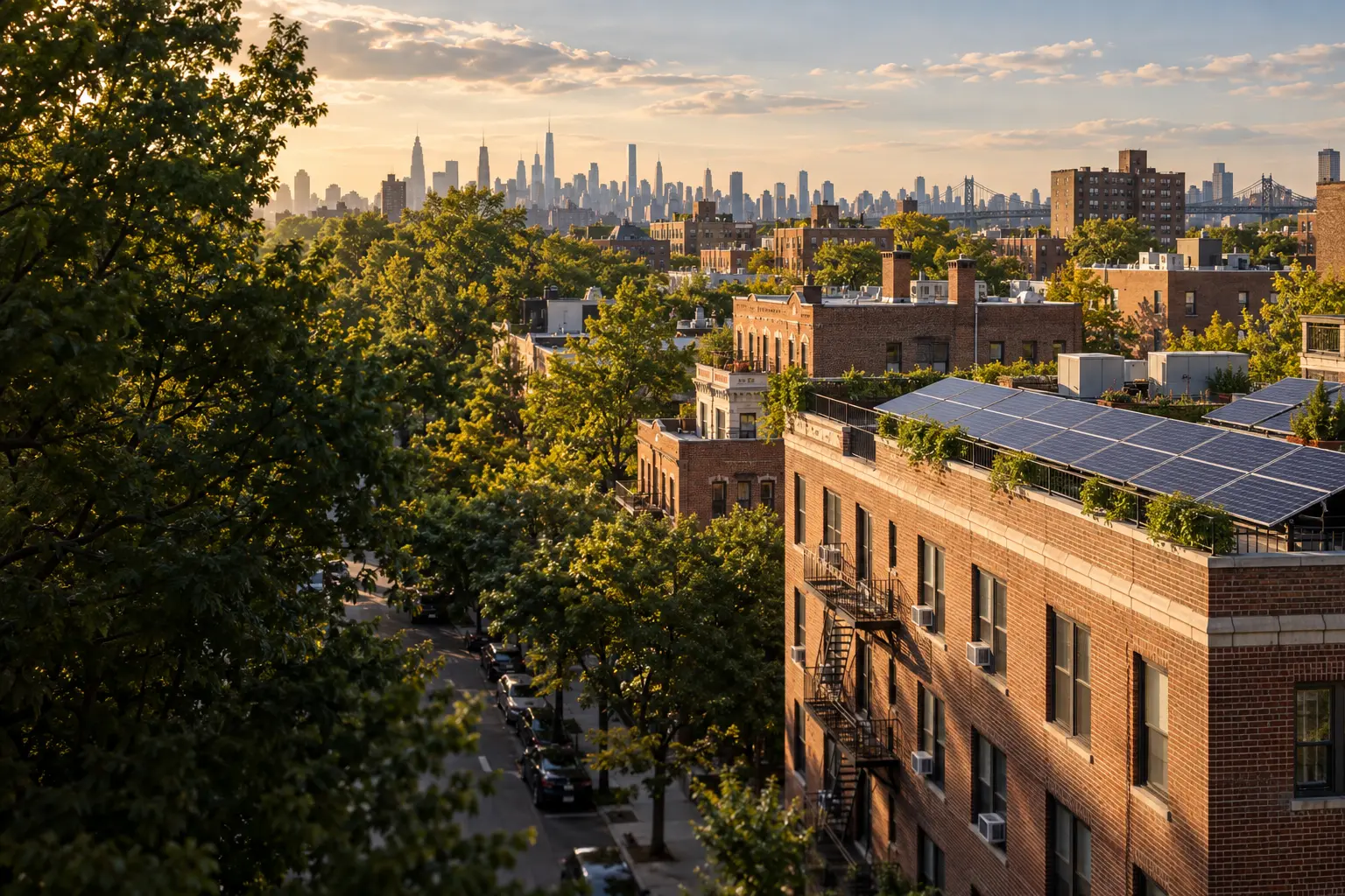 New York clean energy and sustainable neighborhood context
